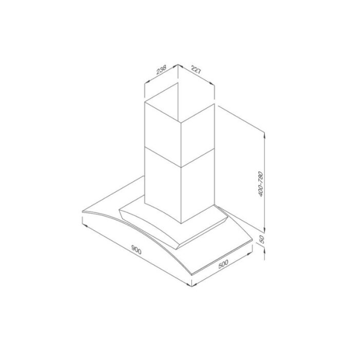 Thiết kế của Máy hút mùi Malloca MC 1090