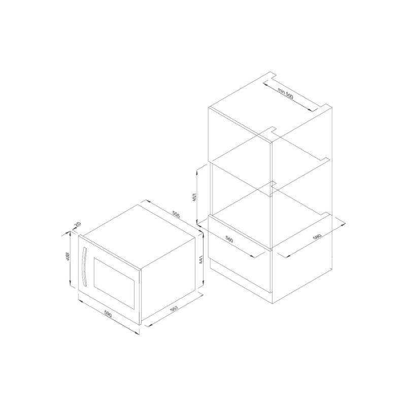 Thiết kế của Tủ bảo quản rượu âm tủ Malloca MWC-22G Thiết kế của Tủ bảo quản rượu âm tủ Malloca MWC-22G