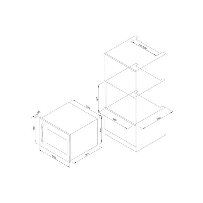 Thiết kế của Tủ bảo quản rượu âm tủ Malloca MWC-22S