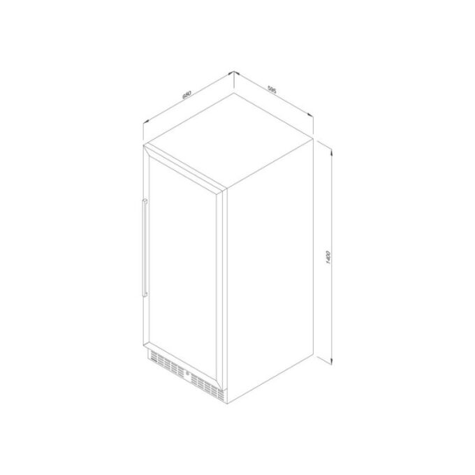 Thiết kế của Tủ bảo quản rượu đọc lập Malloca MWC-120DC