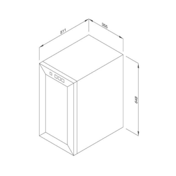 Thiết kế của Tủ bảo quản rượu độc lập Malloca MWC-48B