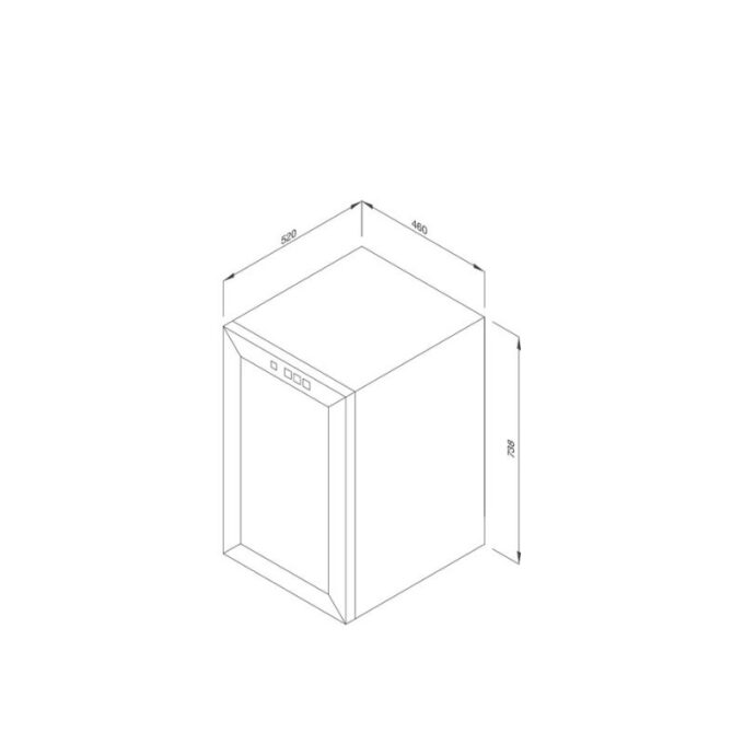 Thiết kế của Tủ bảo quản rượu độc lập Malloca MWC - 65B