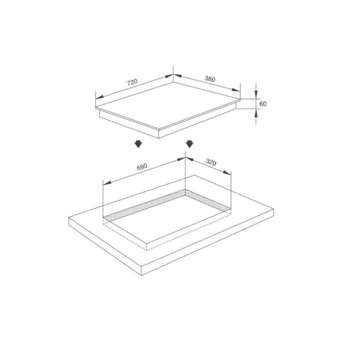 Thiết kế của Bếp từ kết hợp hồng ngoại Malloca MH-02IR D