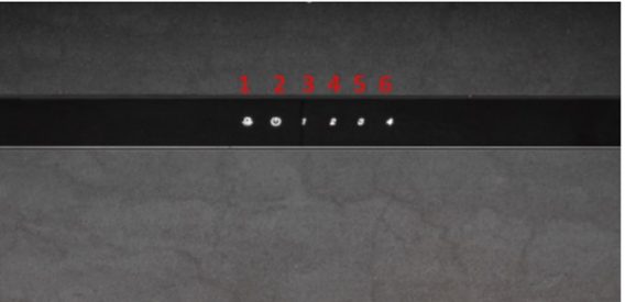 Bảng điều khiển máy hút mùi áp tường Malloca VITA V-15 GRES