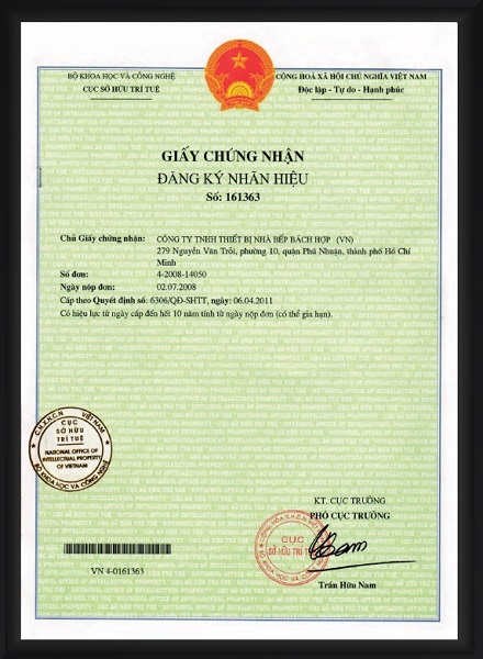 Giấy chứng nhận đăng ký nhãn hiệu Malloca