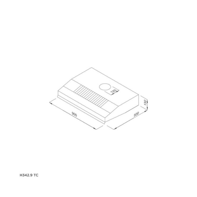 Thiết kế của Máy hút mùi Malloca H342.9 TC