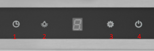 Bảng điều khiển máy hút mùi Malloca H342.9 TC