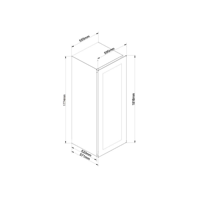 thông số kỹ thuật của Tủ bảo quản rượu âm tủ Malloca MWC-95BI thông số kỹ thuật của Tủ bảo quản rượu âm tủ Malloca MWC-95BI